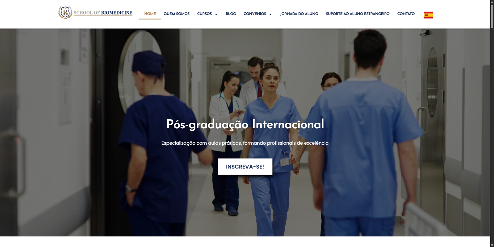 Projeto BS School — web design |  soluções em IA desenvolvido pela Demiurge Design